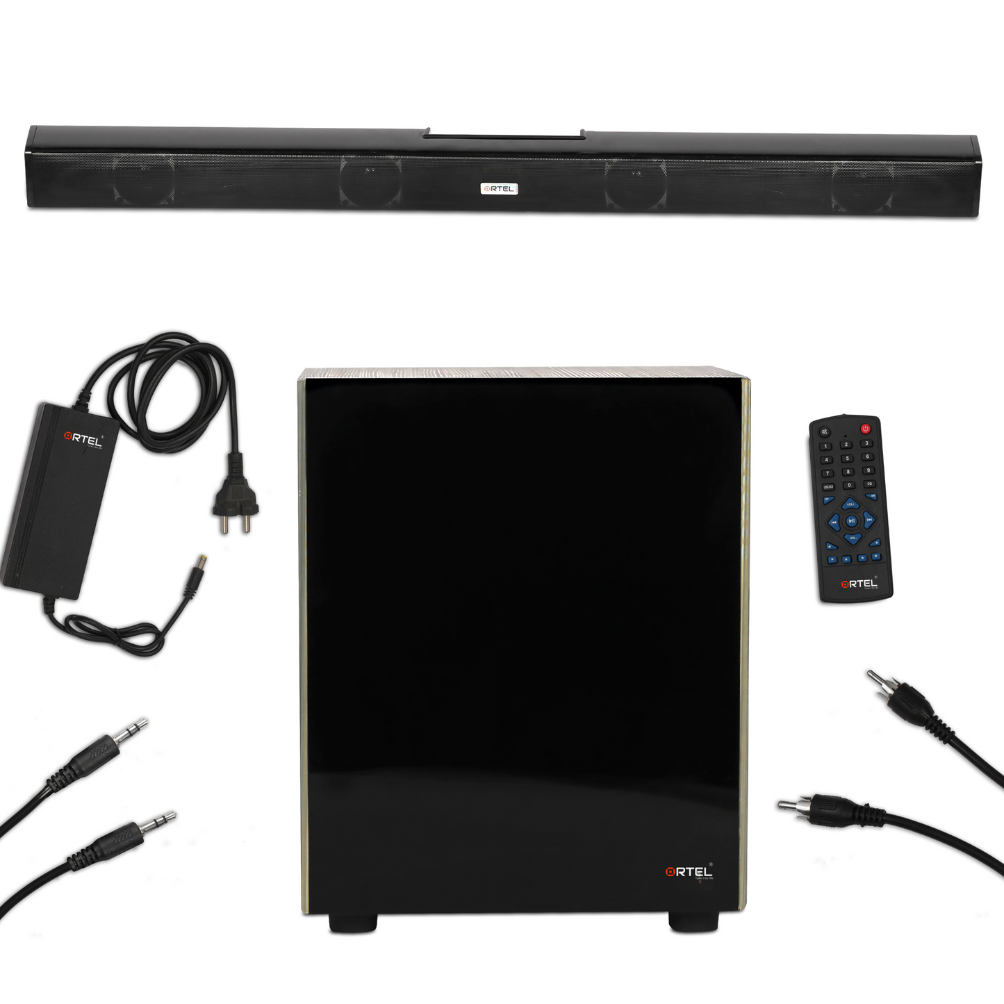 Ortel CineBar 100 ā 100W 4.1 Channel Bluetooth Home Theatre System with Subwoofer | HDMI ARC, Optical, USB & AUX