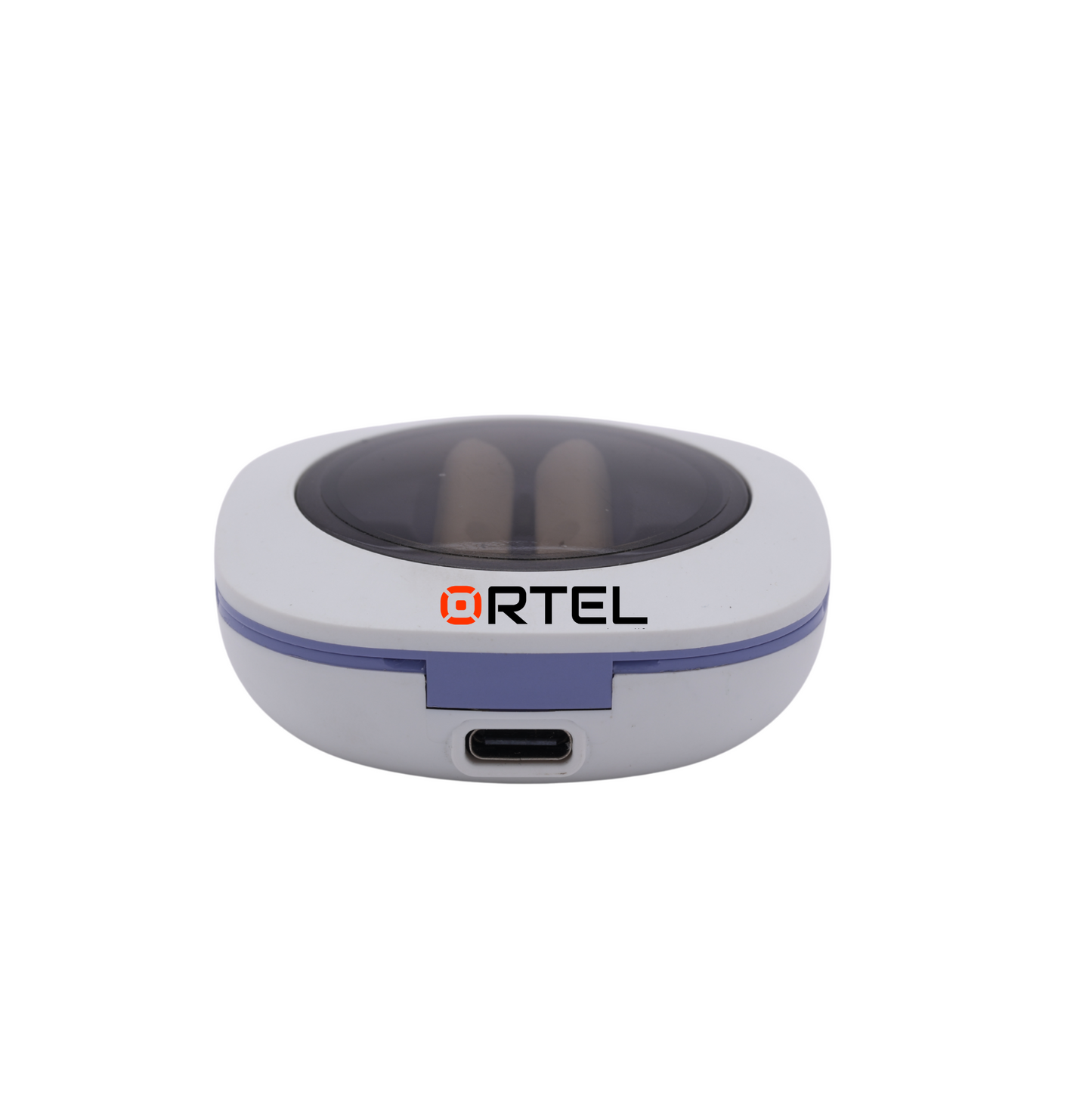 Ortel Vibe 1 Buds β Wireless Bluetooth Earbuds with Active Noise Cancellation, White & Blue, Charging Case & Data Cable Included, in-Ear Headphones with Mic, Deep Bass & Long Battery Life