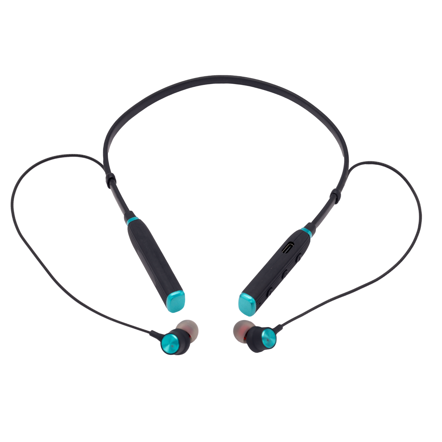 Ortel Eardose MAX Bluetooth Neckband | Black & Light Blue  | Lightweight, 3D Sound, Fast Charging