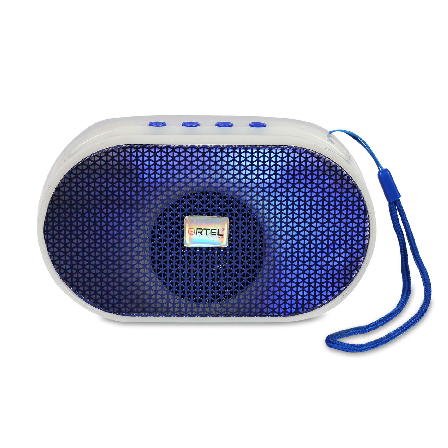 Ortel  GlowTune Mini Bluetooth Speaker — 5W RMS (10W Peak), 2″ Driver, BT v5.3, 4–5 Hr Playtime, Type-C