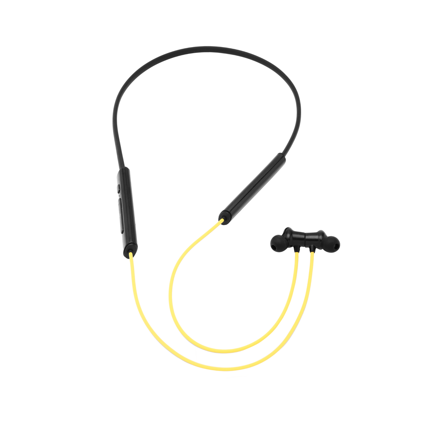 Ortel BassDrop X Bluetooth Neckband | Black & yellow  | Lightweight, 3D Sound, Fast Charging