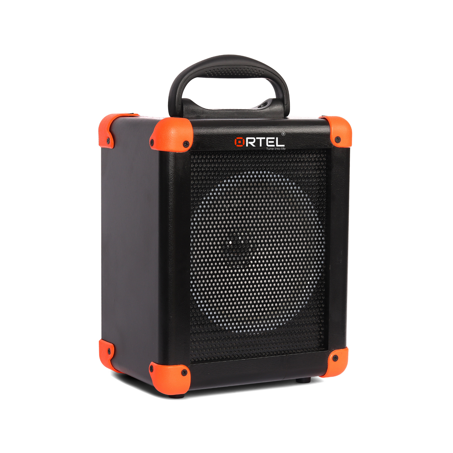 Ortel Marshal Cube 50W Bluetooth Party Box Speaker with 8-Inch Woofer, Deep Bass, Wireless Karaoke, 6–7 Hrs Playtime, Multi-Connectivity & LED Display (Black)