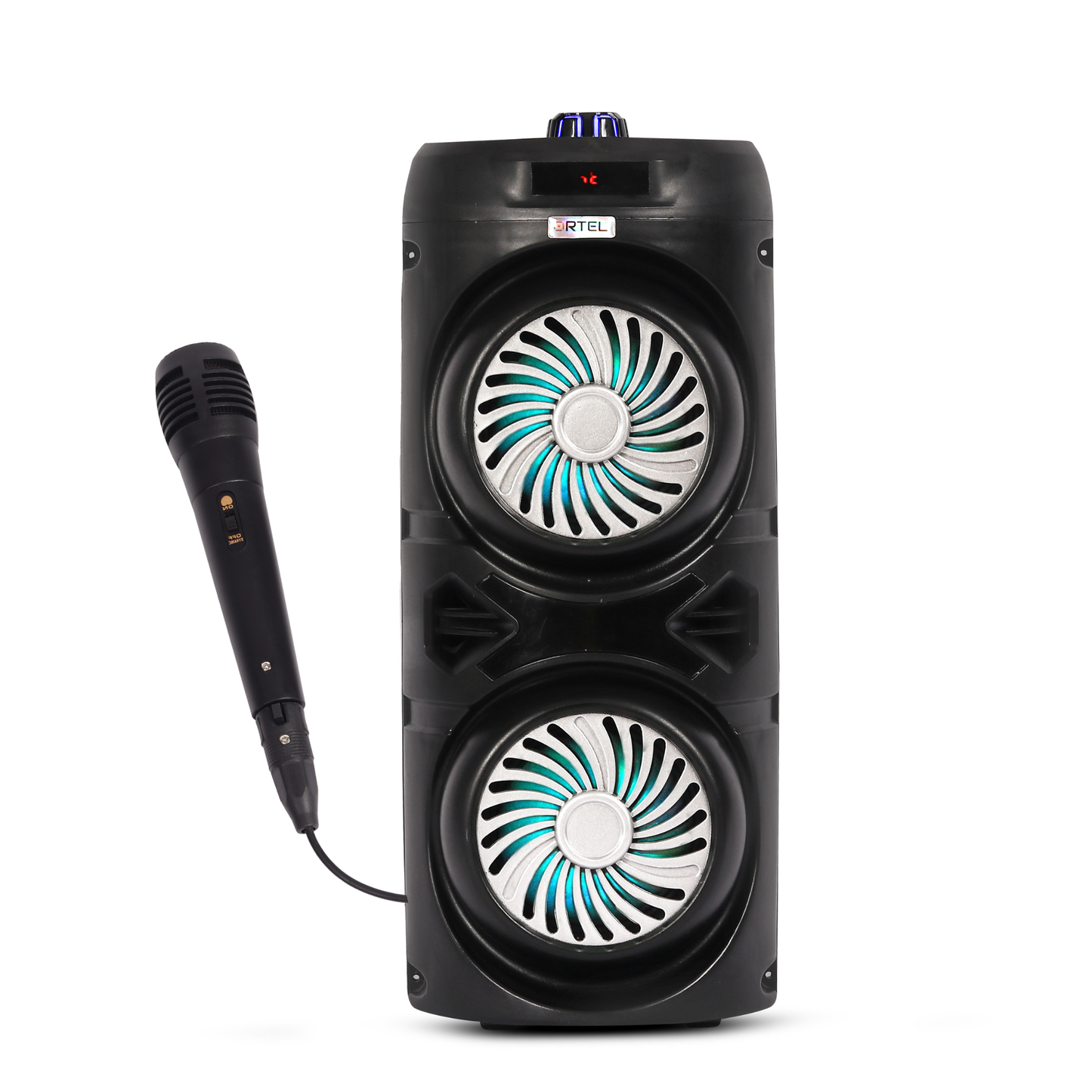 Ortel BOOM BOX Neo (ACCENT), BT v5.3, 14h Backup, Dual 10.16 cm Drivers, 30 W Bluetooth Party Speaker (Black, Stereo Channel)