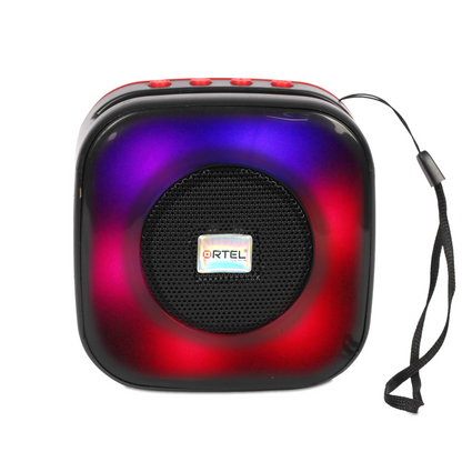 Ortel GlowCube Bluetooth Speaker — 5W RMS (10W Peak), RGB Light Effects, BT v5.3, 4–5 Hr Playtime, Type-C