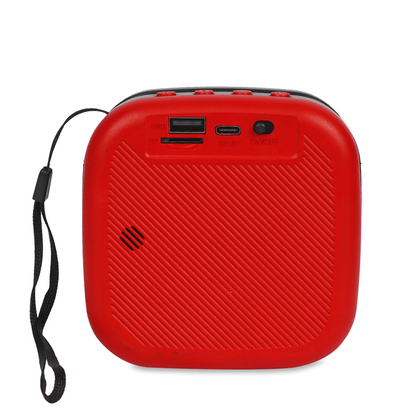 Ortel GlowCube Bluetooth Speaker — 5W RMS (10W Peak), RGB Light Effects, BT v5.3, 4–5 Hr Playtime, Type-C