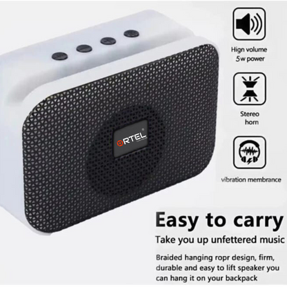 Ortel OR-Pulsepod, 16mm driver Dynamic bass Stereo Led Lighting Portable Wireless mini 5 W Bluetooth Speaker