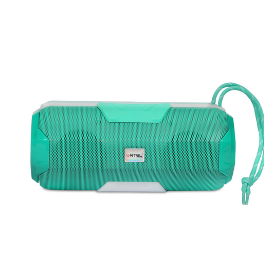 Ortel AquaBeat Bluetooth Speaker — 10W RMS (5W×2), Dual 2″ Drivers, BT v5.3, 4–5 Hr Playtime, Type-C