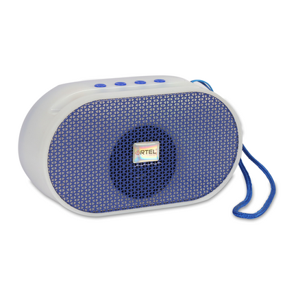 Ortel  GlowTune Mini Bluetooth Speaker — 5W RMS (10W Peak), 2″ Driver, BT v5.3, 4–5 Hr Playtime, Type-C