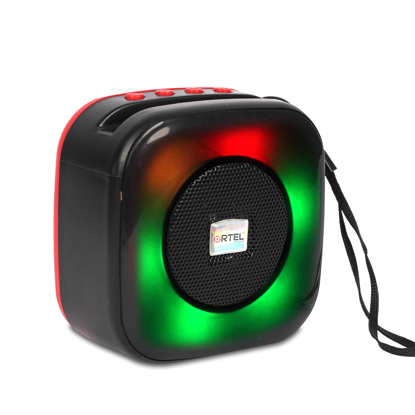 Ortel GlowCube Bluetooth Speaker — 5W RMS (10W Peak), RGB Light Effects, BT v5.3, 4–5 Hr Playtime, Type-C