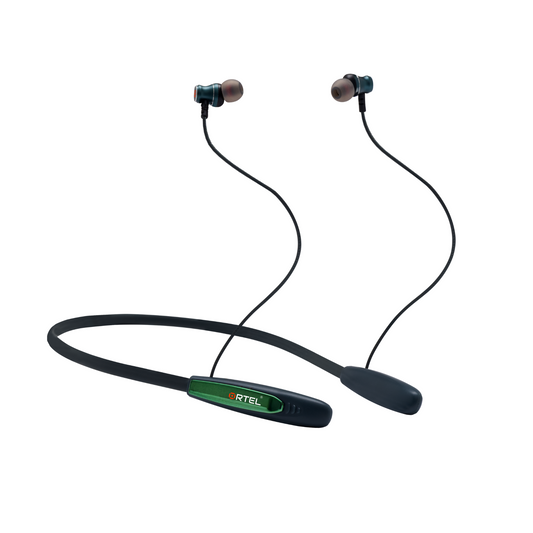 Ortel NeckBeat Harmony Bluetooth Neckband | Green | Metallic | 3D Sound, Fast Charging, Premium Comfort