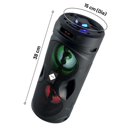 Ortel BOOM BOX Lite (ACCENT-2), BT v5.3, 14h Backup, Dual 10.16 cm Drivers, 30 W Bluetooth Party Speaker (Black, Stereo Channel)