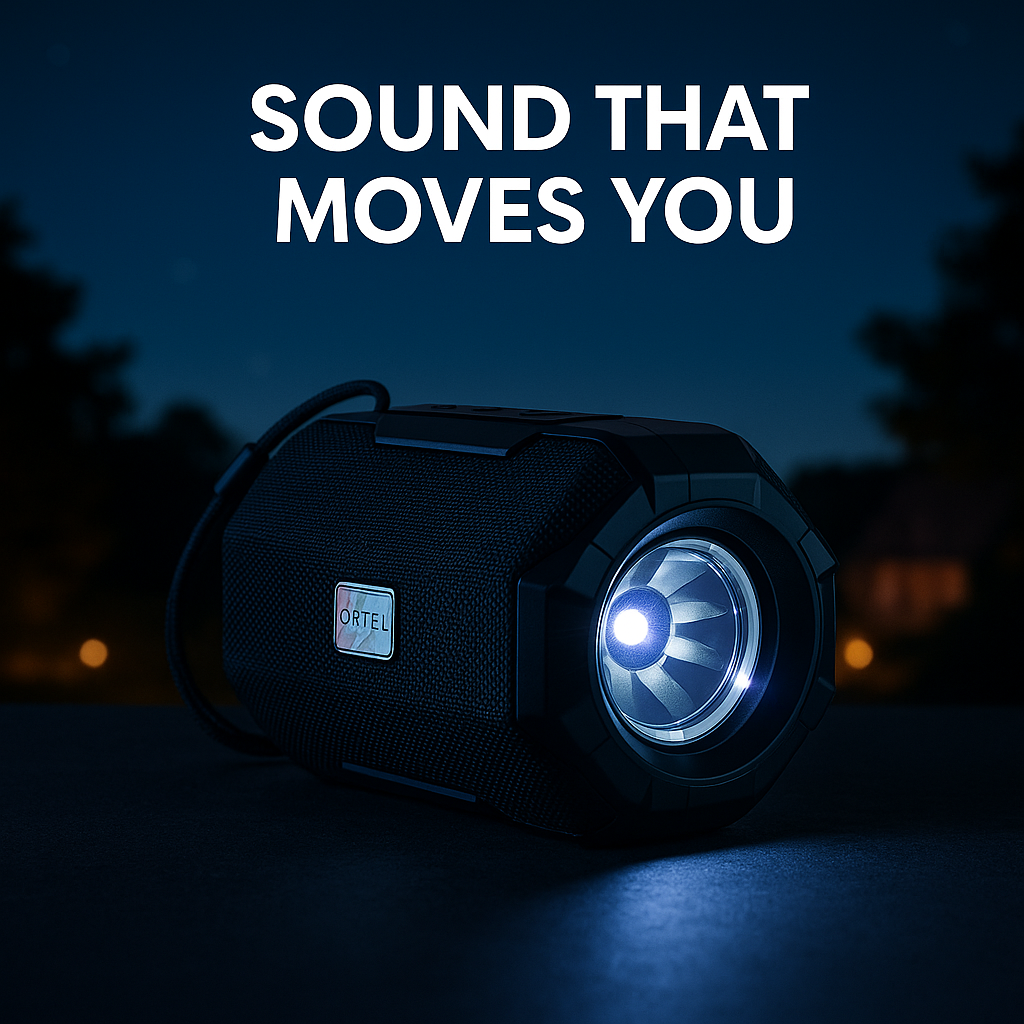 Ortel BlastBox Bluetooth Speaker — 5W RMS (10W Peak), 2″ Driver, BT v5.3, Type-C, 4–5 Hr Playtime