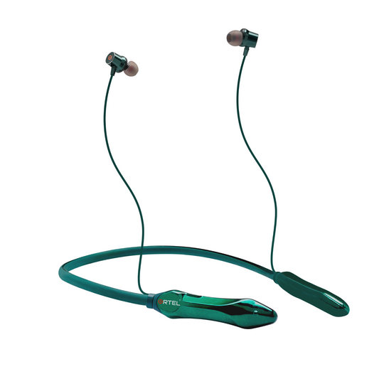 Ortel SlapFlex Bluetooth Neckband | Green | Lightweight, 3D Sound, Fast Charging