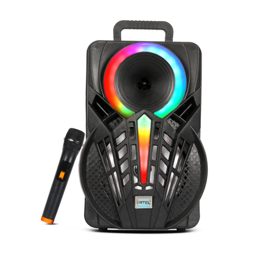 EchoBlast AURA 🔊 Ortel Wireless Trolley Speaker | 40W Peak Output | 3600mAh Battery – 13–14 Hours Playtime | 8" Heavy Bass Driver